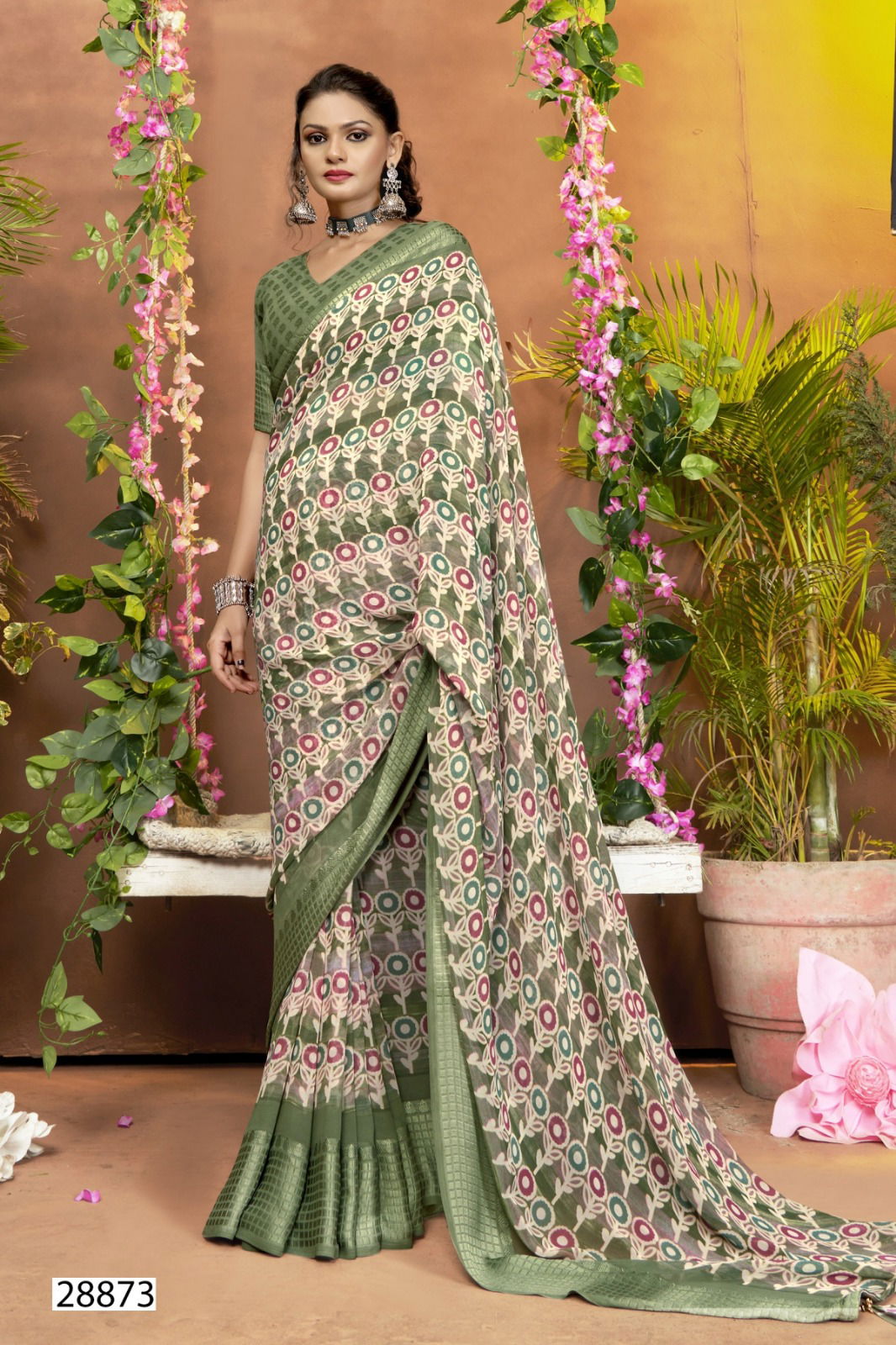 Shifu Vol 12 By Vallabhi Printed Georgette Sarees Wholesale Price In Surat
